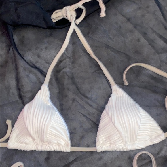 White Ribbed Bikini Set - Picture 3 of 5